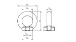 Safetex Ringschraube DIN 580, verzinkt, im Gesenk geschmiedet, Nutzlast 360 kg