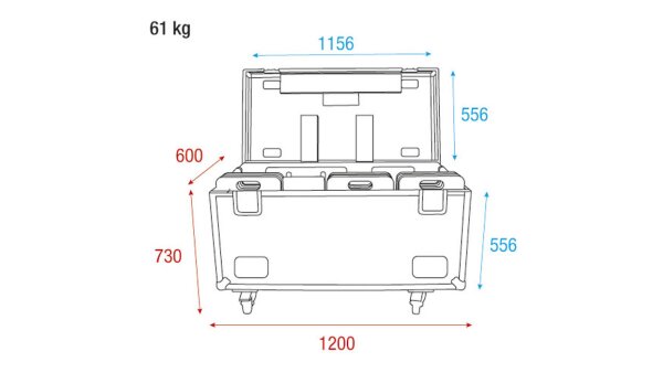 Wentex Pipe & Drape Case for FOH Kit