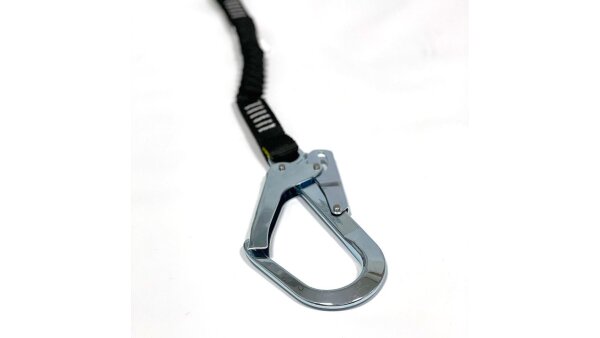 ELLERsafe restraint elasticated lanyard - snaph./scaffold - 1.5m