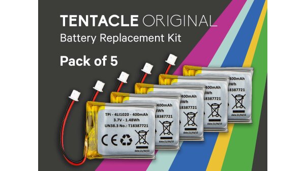 Tentacle ORIGINAL - Batterie-Austausch-Set - 5er Pack