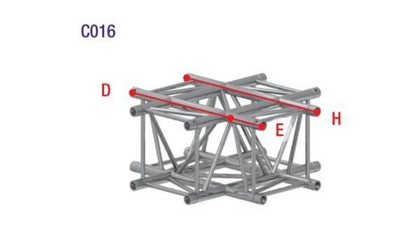 Prolyte Truss H40V-C016 Winkel 4-Weg Kreuz