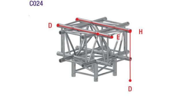 Prolyte Truss X30V-C024 Winkel 5-Weg