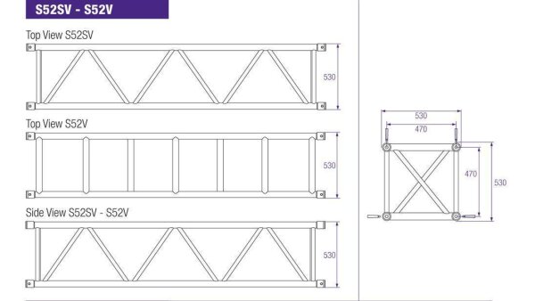 Prolyte Truss S52SV-L400 Gerade 4m