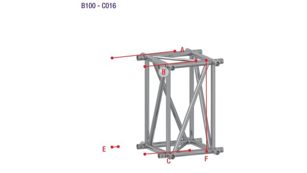 Prolyte Truss B100RV-C016 Ecke 4-Wege