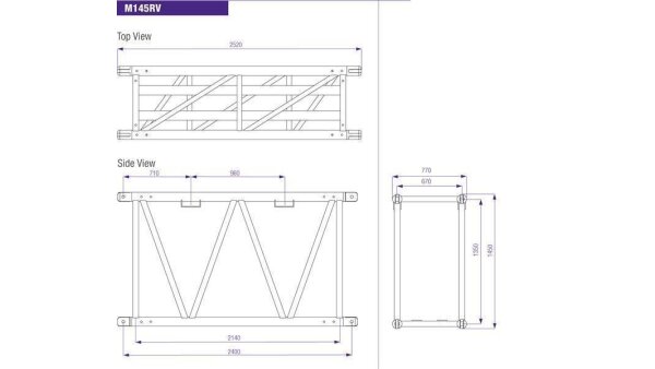 Prolyte Truss M145RV-L600 Länge 6m